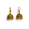 Gold Plated Jhumka Beaded Earrings