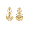 Contemporary Rose Gold Statement Earrings