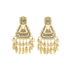 Gold Plated Jhumka Beaded Earrings