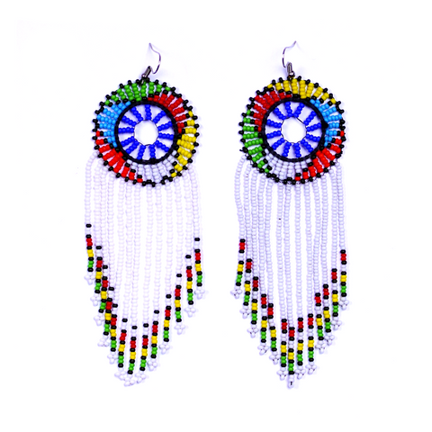Maasai Rainbow Drop Earrings
