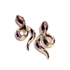 Snake Statement Magenta Earrings
