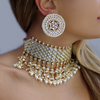 Jhumka Gold Plated Statement Earrings