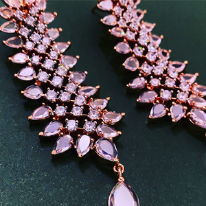 Rose Gold Statement Earrings