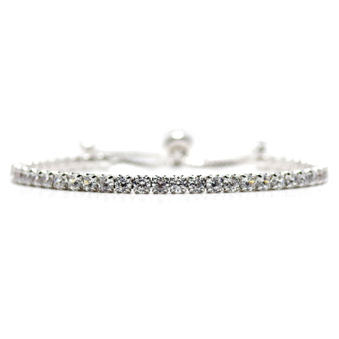 Lavish Green Diamante Adjustable Bracelet