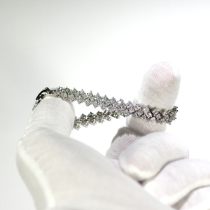 Silver Gemstone Bracelet
