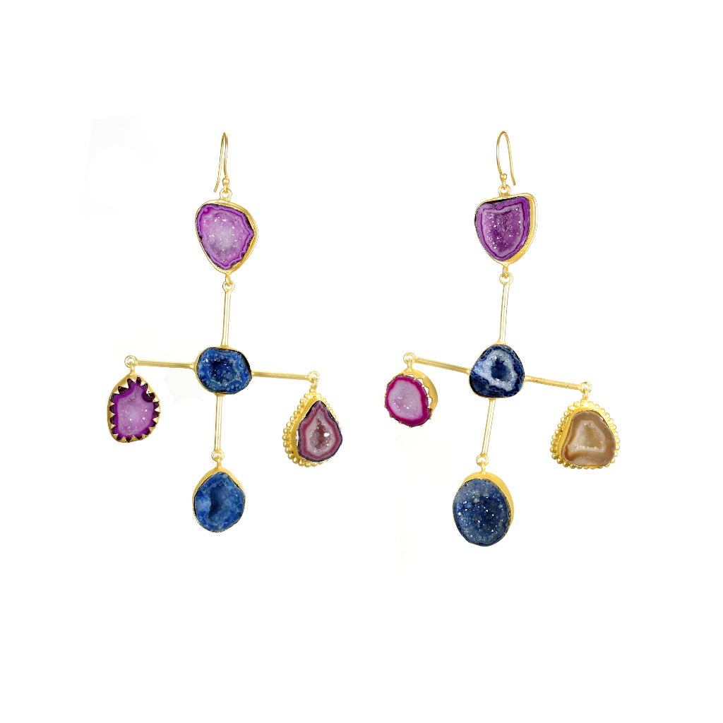 Agate Statement Earrings