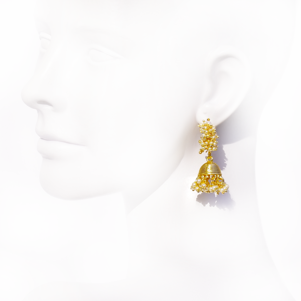 Gold Plated Jhumka Earrings