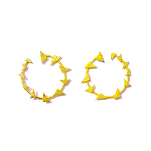 Gold Tribal Earrings