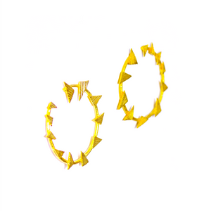 Gold Tribal Earrings
