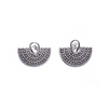 Silver Honeycomb Earrings