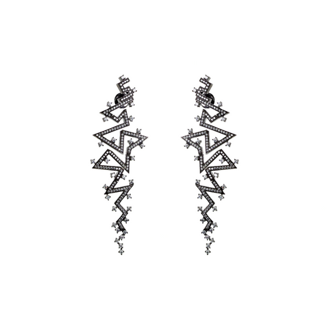 Minimalist Climber 7 Stone Earring