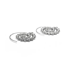Silver Tribal Earrings