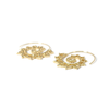 Gold Tribal Earrings