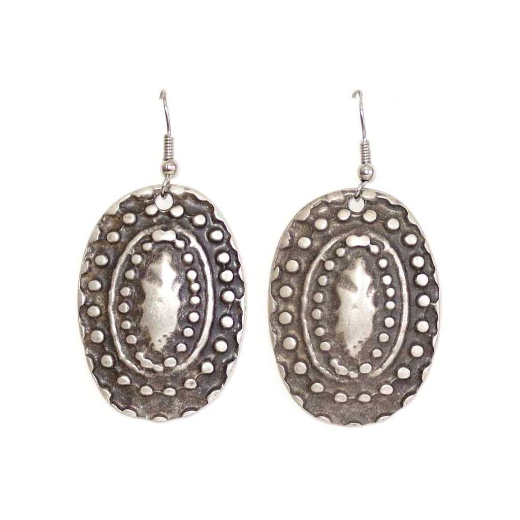 Silver Coral Earrings