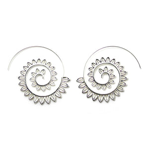 Silver Tribal Earrings