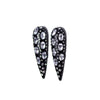 Black Tear Drop Earrings