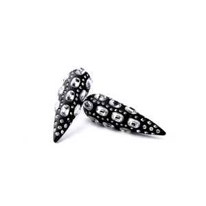 Black Tear Drop Earrings