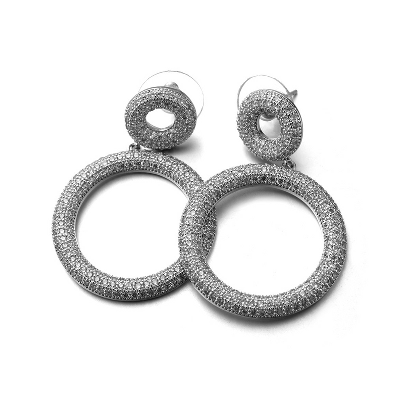 Diamond Hoop Earrings
