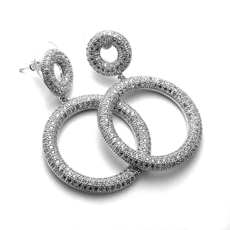 Diamond Hoop Earrings