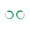 Lavish Green Diamante Adjustable Bracelet