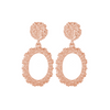 Pearl Accented Bloom Drop Earrings