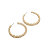 Gold hoop earrings