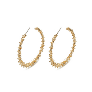 Gold hoop earrings
