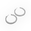 Silver hoop earrings