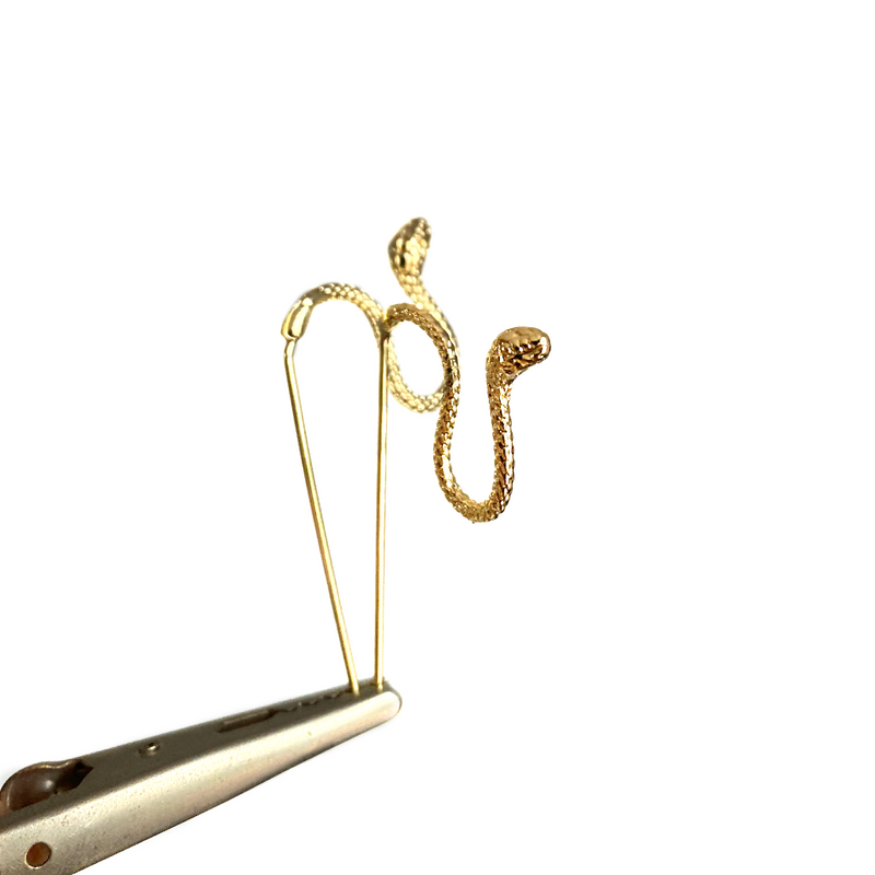 Gold Snake Earrings