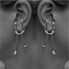 Melting Silver Earrings